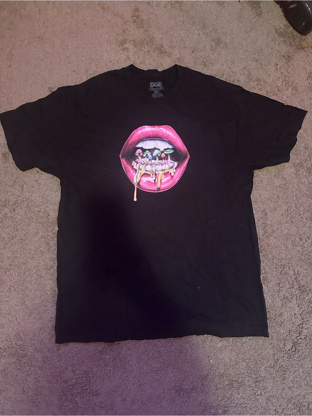 DGK Black T-Shirt with Pink Accent